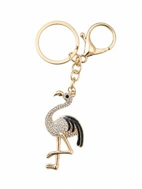 Sparkling Flamingo Keychain/Bag Charm